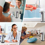 Automatic touchless stainless steel soap dispenser with motion sensor