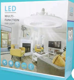 2-in-1 Multifunctional LED Ceiling Fan and Lamp with Remote Control