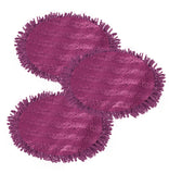 Triple microfiber mop with rotating spray heads and extendable arm