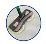 Mopa giratoria 360º que limpia, seca y pule en un solo paso