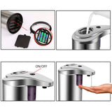 Automatic touchless stainless steel soap dispenser with motion sensor