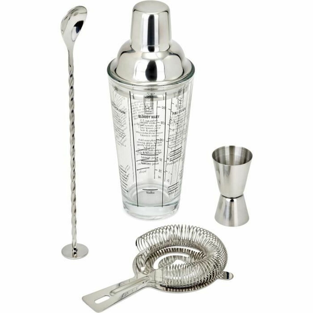 Cocteleras y medidores