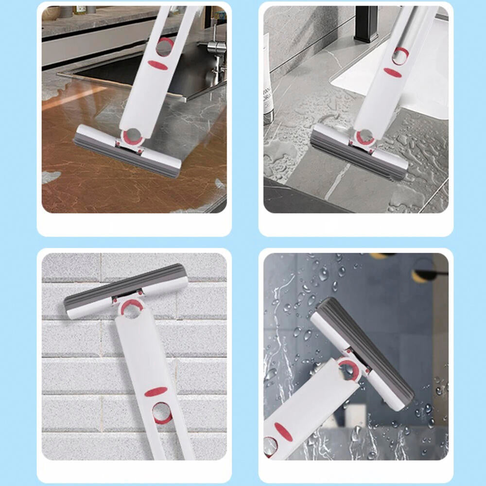 Mini esfregona de mesa para limpeza de azulejos e paredes, com sistema de torção automática.