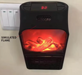 Calefactor Eléctrico Portátil Enchufable 1000W 110-220V con Mando a Distancia – Calor Instantáneo y Seguro