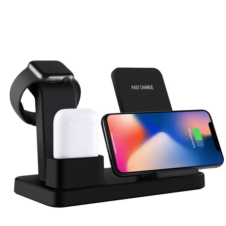 3-in-1 Wireless Charger – Charges Phone, Watch and Headphones Simultaneously