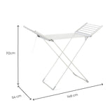 Tendedero Eléctrico Plegable con Alas, Pantalla Táctil, Temporizador y Control de Temperatura Warmmat InnovaGoods 230 W 20 Barra