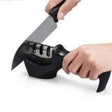 Afilador Profesional con Mango Ergonómico de Uso Manual para Afilar y Pulir Cuchillos