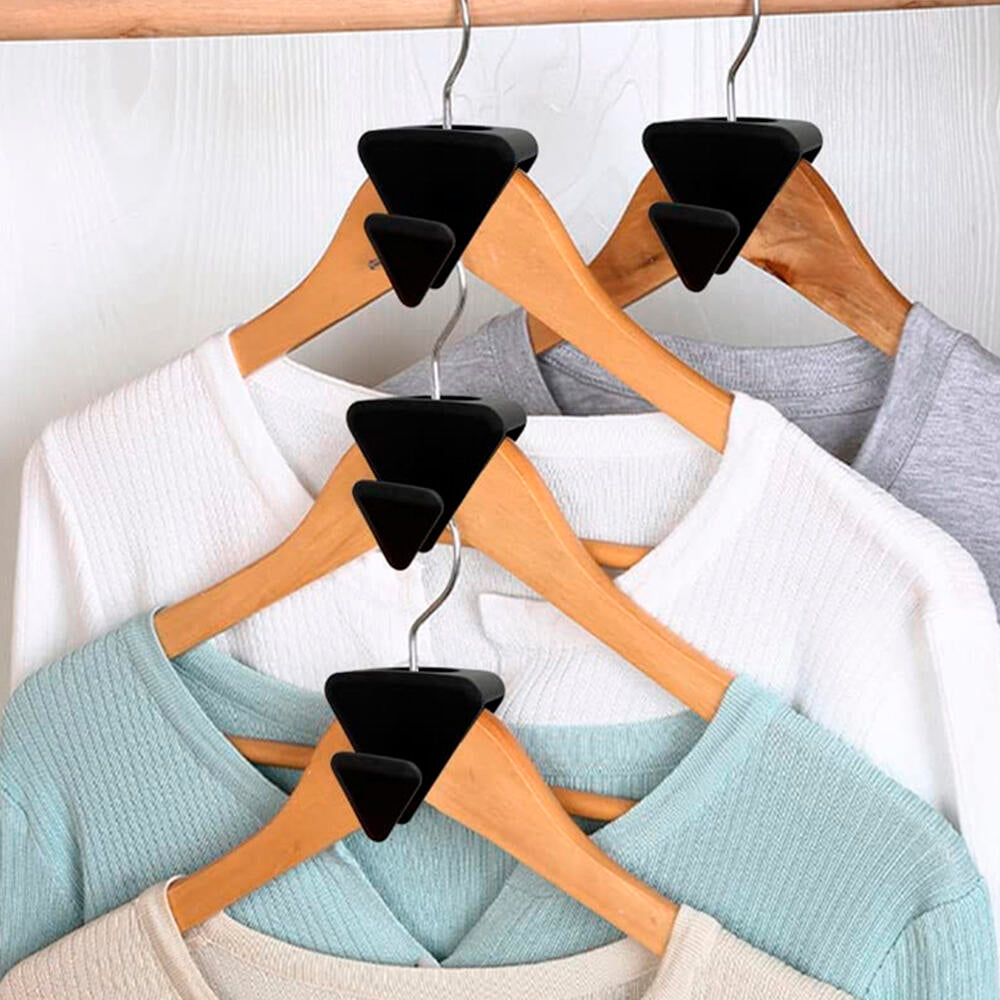 36 Piezas Ganchos para Perchas de Plástico - Mini Organizador Clip para Colgar y Optimizar Espacio en el Armario