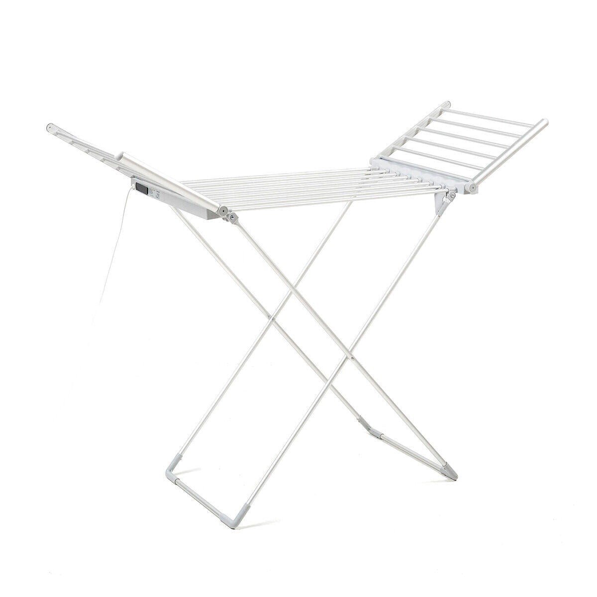 Tendedero Eléctrico Plegable con Alas, Pantalla Táctil, Temporizador y Control de Temperatura Warmmat InnovaGoods 230 W 20 Barra