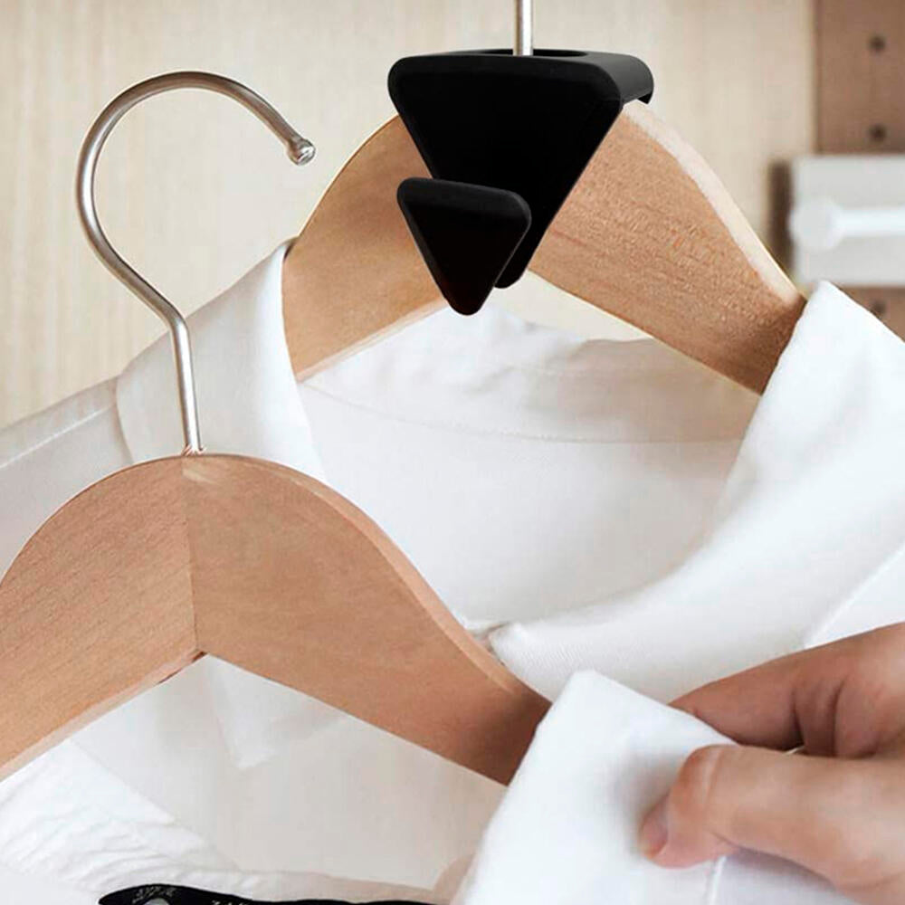 36 Piezas Ganchos para Perchas de Plástico - Mini Organizador Clip para Colgar y Optimizar Espacio en el Armario