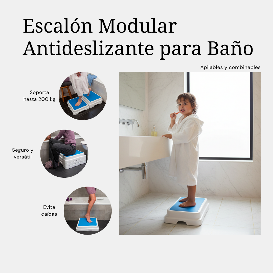 Escalón modular para baño