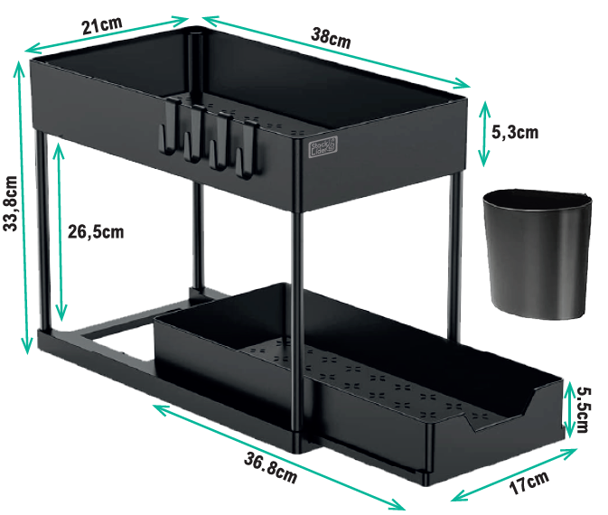 Organizador bajo mueble