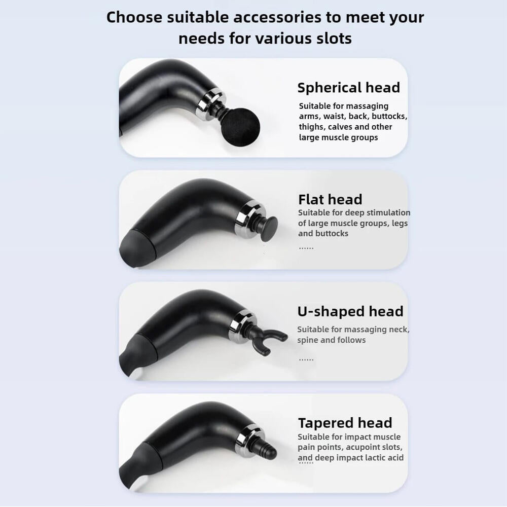 pistola de massagem muscular em forma de U