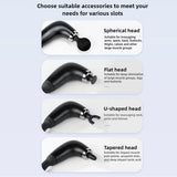 pistola de massagem muscular em forma de U