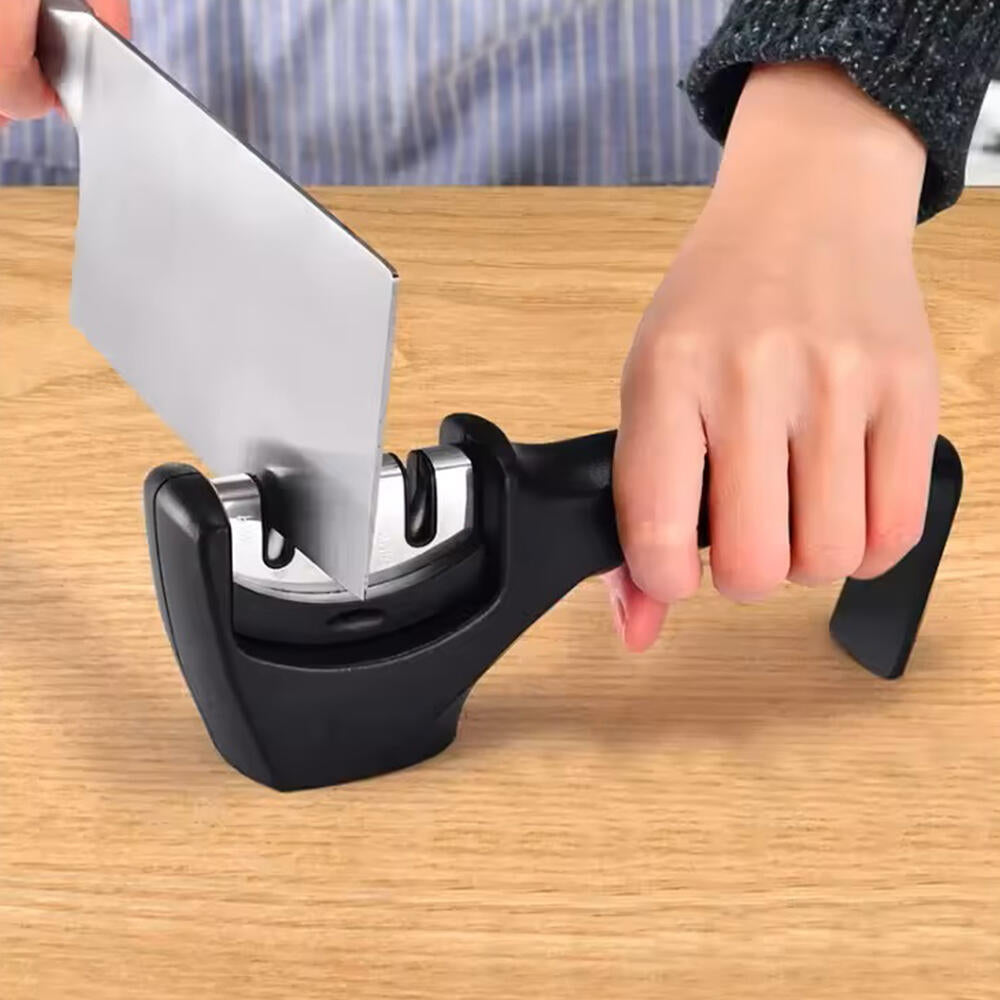 Afilador Profesional con Mango Ergonómico de Uso Manual para Afilar y Pulir Cuchillos