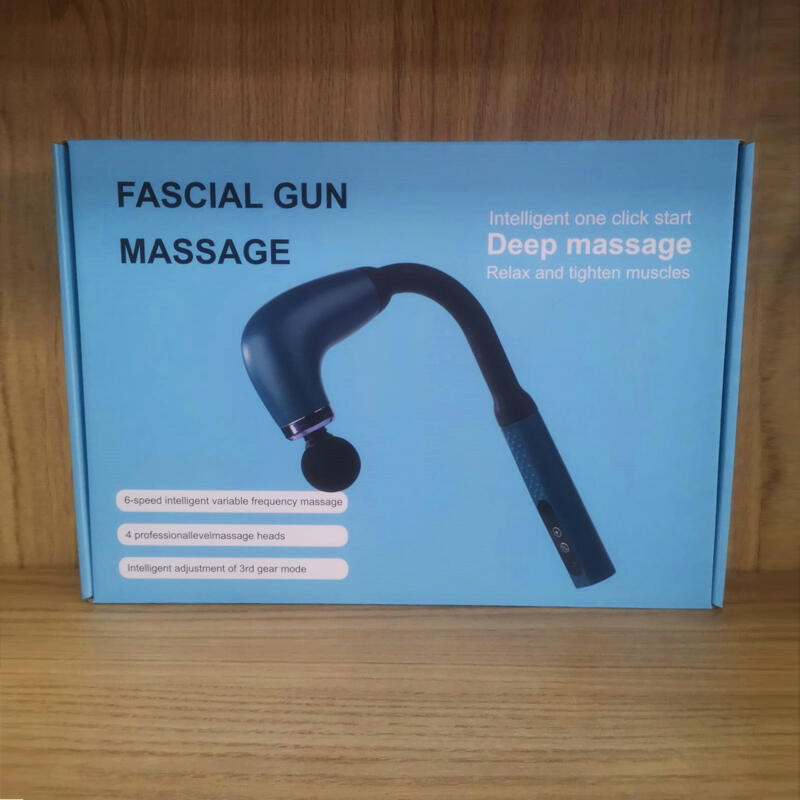 pistola de massagem muscular em forma de U