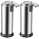 Dispensador acero de jabón automático sin contacto con sensor de movimiento