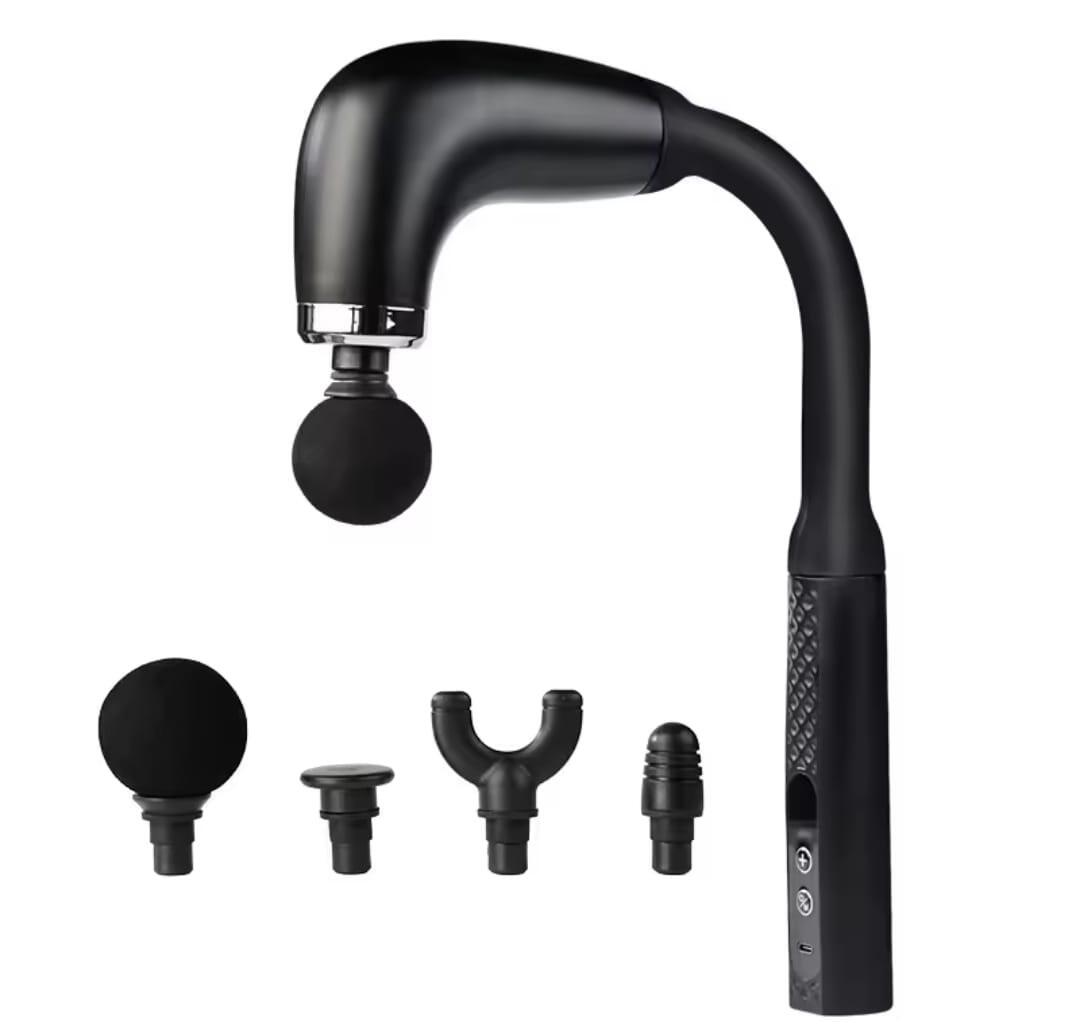 pistola de massagem muscular em forma de U