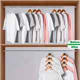 36 Piezas Ganchos para Perchas de Plástico - Mini Organizador Clip para Colgar y Optimizar Espacio en el Armario