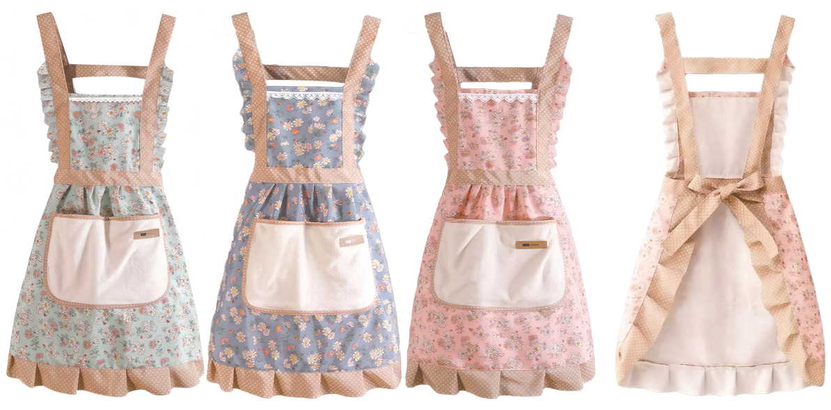 Delantal con secamanos