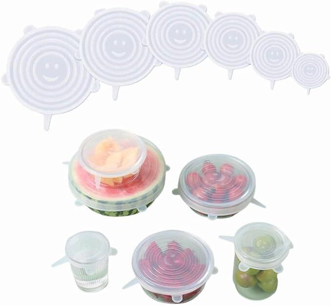 Tapa de Silicona Reutilizable – Conserva tus Alimentos Sin Plástico y Sin Derrames