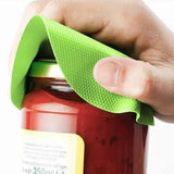 Abridor de frascos e tampas com apoio para os dedos, ideal para idosos com pouca força nas mãos, abre-cápsulas multifuncional 4 em 1. 