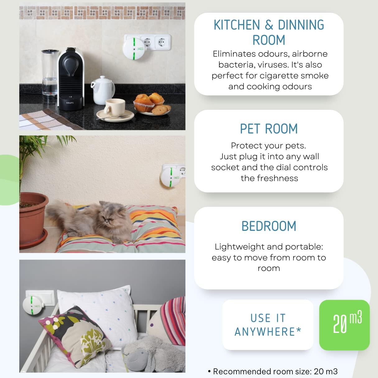 Purificador de aire portátil y ligero